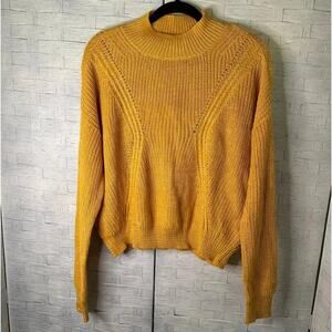 All row boxy sweater, mustard yellow fall knit crop sweater‎ western streetwear
